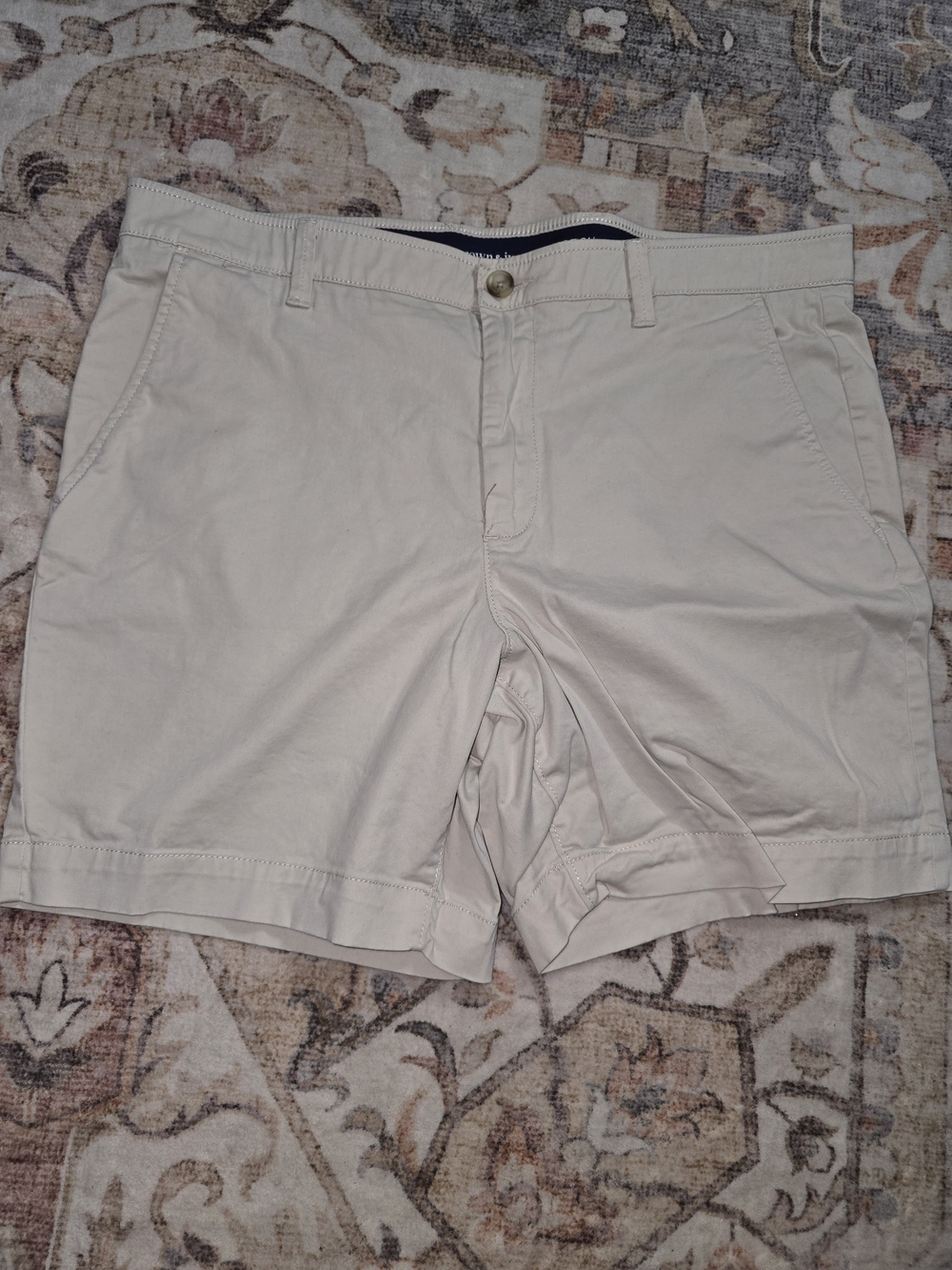 crown & ivy Light Tan Flat Front Men's Shorts